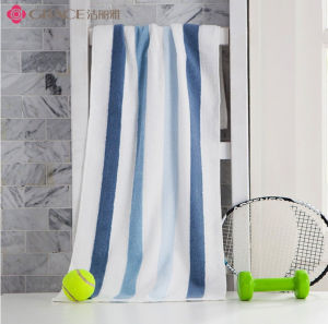 Pure Cotton Sports Towel Fitness Running Sweat Towel Mens Long Extra Large Deep Color Gym Towel Home Use Absorbent Towel