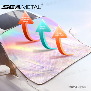 SEAMETAL Foldable Car Windshield Sunshade Sun Protection Car Sun Visor UV Protection