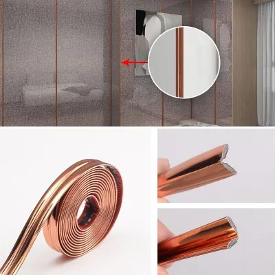 Dải Trang Trí Góc Tường Dán Liền PVC Dùng Cho Nhà Cửa Vườn Nội Thất Kiểu Hiện Đại Chống Va Đập Bảo Vệ Đồ Nội Thất