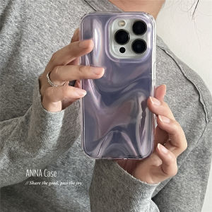 Annacase Premium Gentle Light Purple Water Ripple Design Phone Case Full Cover Protection Anti-Fall for Apple iPhone 17 pro Max