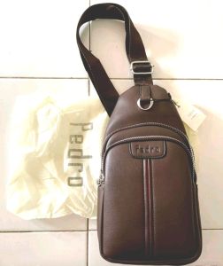 TAS COWOK MODEL SLINGBAG PEDRO TAS KULIT PRIA IMPORT PEDRO JN1221#