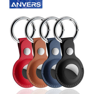 Anvers Premium Leather Airtag Case Holder | Airtag Keychain Cover | Airtag Loop for Apple Airtag Air Vent Cover Airpods Covering - Lazada