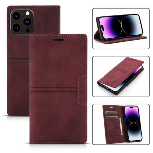 Wallet Fantasy Suction With Card Slot Kickstand Magnetic Flip Leather Case For iPhone 15 Pro Max 14 Plus 13 12 11 XS XR SE 2 8 7