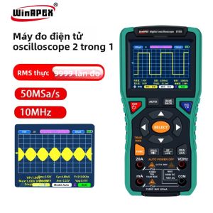 Máy Hiện Sóng Kỹ Thuật Số WinAPEX 10 MHz Với Đồng Hồ Vạn Năng 9999 Số Đo Tốc Độ Lấy Mẫu 50MSa/s Pin Lithium Màn Hình 32 Inch Lưu Trữ Dạng Sóng