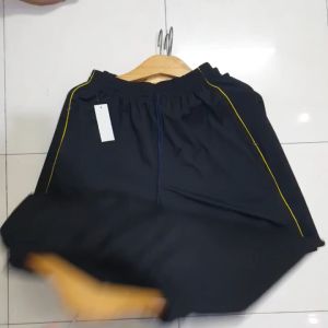 Quần Đùi Nam Thể Thao Chất Poly Co Giãn 4 Chiều Thấm Hút Mồ Hôi Nhấn Sọc Viền - Túi Khóa Kéo