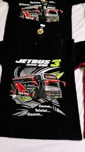 Baju Kaos Anak Bus Telolet Basuri Lakilaki Perempuan 100%Katun
