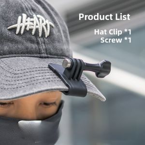 Surewo Hat Clip for GoPro 13/12/11/10/9 DJI Action 5 Pro/4/3 Sports Camera Headwear Fixed Duckbill Clip Hero Sticker Accessories