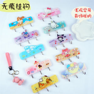 Strong Load Bearing Decorative Three Hooks Wall Mounted Hooks No Drilling Required Acrylic Material YU GUİ Dog Kuroko Mi Hooks