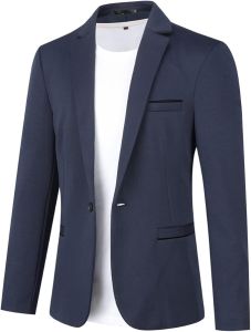 เสื้อแจ็คเก็ตผู้ชาย Sporty Modern Stretch Blazer Men SLIM FIT เสื้อแจ็คเก็ตสูทธุรกิจ
