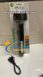 Đèn Pin Cầm Tay DP-9169 15W SIÊU SÁNG Có Đèn Led Bên Hông