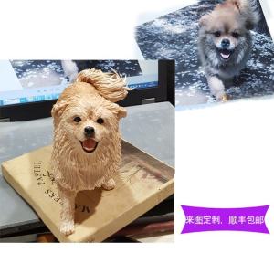 Photo Customization Creative Handmade Polymer Clay Pet Dog Dog Doll Model Death Birthday Souvenir Decoration