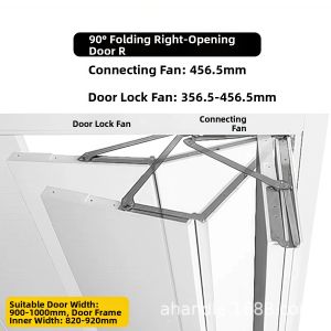  YYBAIO | Folding Bi-swing Wooden Sliding Door 180 Degree Hidden Track Roller