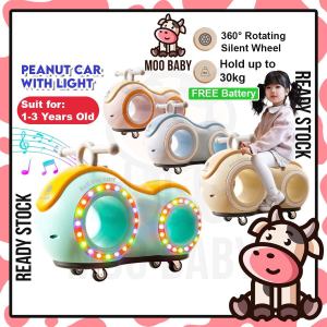 ⭐Moo Baby Car Toy Peanut Car Yoyo Car for Kids Kid Car Kereta Mainan Budak Boleh Duduk Car Push Car Baby 扭扭车小孩车车玩具車可坐人