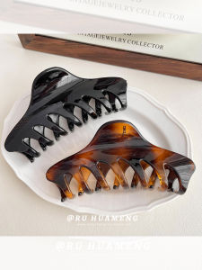 คลิปหนีบผมอะคริลิกสไตล์เกาหลี ขนาดใหญ่ สำหรับผู้หญิง คลิปหนีบผมทรงฉลาม คลิปหนีบผมสำหรับผมยาว คลิปหนีบผมสำหรับงานแต่งงาน