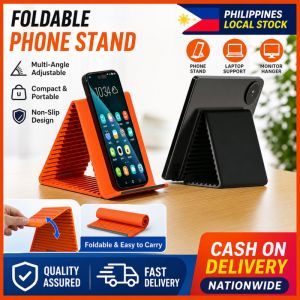【Local Stock】2PCS Silicone Portable Phone Stand & Holder - Foldable Anti-Slip Desktop Tablet Laptop Support Flexible Angle Travel Accessory