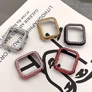 Women Bling Case for lWatch Ultra 49mm 46mm 41mm 45mm 42mm 44mm 40mm Ultra 49mm Series 10 9 8 7 6 5 4 Diamond Screen Protector(No Glass)