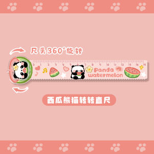 Adorable Rotating Ruler Acrylic High Aesthetic Value Primary School Students Special Use 15cm Centimeter Ruler for Grade One
