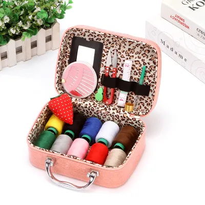 Portable Home Use Wedding Gift Hand Sewing Needle Thread Box Simple Design Carry-On Repair Tool Storage Container