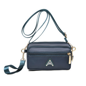 Waterproof Nylon Oxford Canvas Crossbody Bag Casual Fashion Small Backpack for Business Money Collection Single Shoulder Bag