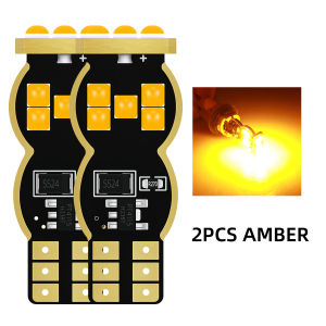 KEVANLY | 2PCS Canbus W16W T15 920 921 912 LED 15smd Reverse Light Bulbs Backup Parking Light Lamp Bulbs NO ERROR 12V White Red Amber