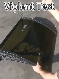 Awning Canopy Roofing with Bracket for Door Windows Outdoor Balcony Shades Awnings Durable for 20 years