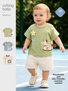 CAIYINGFANG | Cotton Cartoon Breathable T-Shirt Summer Clothing