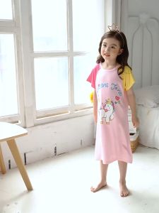 HELLODES - Baju Tidur Daster Anak Perempuan Lengan Pendek Motif Kartun Lucu