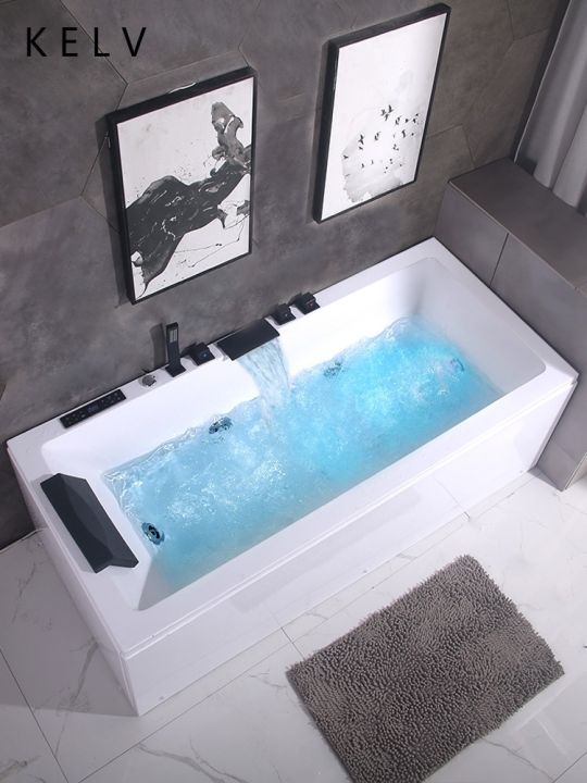 Genuine Freestanding Square Bathtub Household Acrylic Adult Surfing