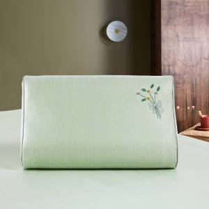 Summer Ice Silk Latex Pillowcase Cool Sensation Bedding Bean Childrens Pair Rubber Memory Pillow Cool Cover 40x60 Machine Washable