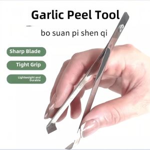 Stainless Steel Garlic Peeler Quick Manual Large Quantity Garlic Head Peel Tool Kitchen Cooking Utensils Garlic Press Gadget