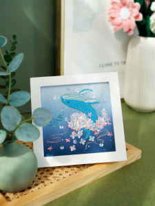 DIY วัสดุที่ทำจากมือถัก รูปปั้นเมือง รูปภาพกรอบ 3 มิติ งานฝีมือที่สร้างสรรค์ ของขวัญที่สร้างสรรค์ อุปกรณ์เย็บผ้า DIY