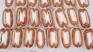 12PCS Mouth Magic Prop Funny Mouth Coils Vomit Paper Clown Magician Accessories For Stage