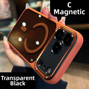 DAIMANG | Full Coverage Anti-Fall Magnetic Mobile Shell for iPhone Transparent