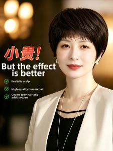Is a wig | Full Cap Lightweight Breathable Wig Short Hair