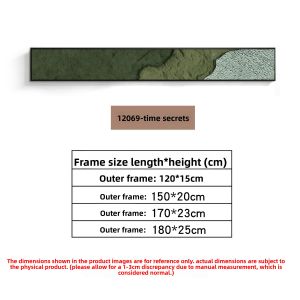 YASISHA | Decorative Art Wall Hanging Green Narrow Horizontal