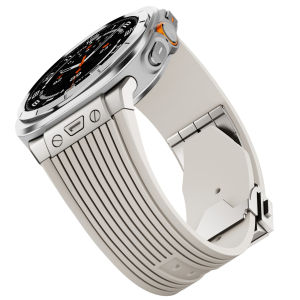Sports Strap for Samsung Galaxy Watch Ultra 2025 47mm Stainless Steel Buckle Band for Samsung Galaxy Watch Ultra Luxury Bracelet