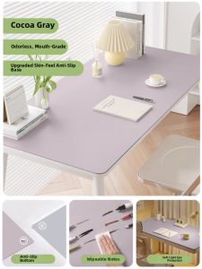 Free Cut Desk Mat for Study Children Learning Computer Desktop Protection Pad Eye Protection Writing Table Modern Simple Style PVC Material