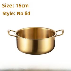Stainless Steel Noodle Pot Korean Style Soup Pot for Home Use Instant Noodles Cooking Small Hotpot Popular on Internet