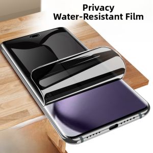 HonorX9C Privacy Screen Protector Water Dampening Tempered Glass Mobile Phone Film Anti Glare Steady Adhesive Digital Accessory