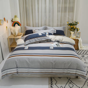 100% Pure Cotton Bedding Set Single Quilt Cover Sheet Duvet Cover Three Piece Set for Students Dormitory Bedding Supplies