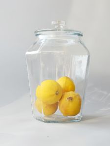 Chenpi Storage Jar Special Glass Sealed Container Food Grade Bottle for Tea Storage Kitchen Organization Simple Octagonal Shape