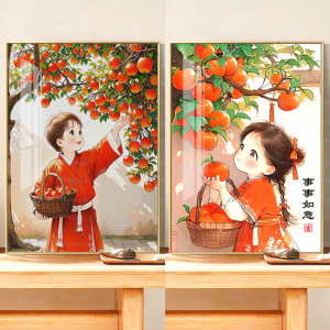 Simple Cross Stitch Kit for Boys And Bé Gáis Living Room Bedroom Childrens Room Cartoon Full Stitch Modern Minimalist Cotton Fabric