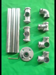 Aluminum alloy Connector Elbow Tee Base Flat Three-dimensional Fitting Connection Fastener 25mm Steel Tube Shelf Parts