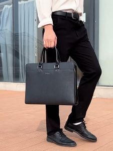 Cặp Da Thời Trang Công Sở HUABUPS 0906 Hàng Chính Hãng.Túi Xách Da Laptop Văn Phòng Cao Cấp.