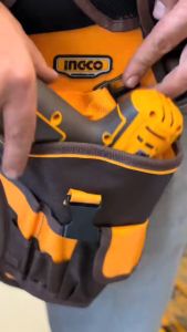 INGCO กระเป๋าเครื่องมือช่าง คาดเอว พร้อมเข็มขัด ขนาด 290 x 190 มม. รุ่น HTBP030128 (Tools Bag) กระเป๋าช่าง กระเป๋าคาดเอวใส่สว่านและอุปกรณ์ กระเป๋าช่างคาดเอว กระเป๋าเครื่องมือช่างคาดเอว - Lazada