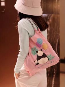 ความจุขนาดใหญ่ปัก งานเต้นรำ โซ่ไนลอนกระเป๋าสะพายข้างกระเป๋าช้อปปิ้งเป็นมิตรกับสิ่งแวดล้อมกระเป๋าสะพายไหล่สําหรับหญิงสาวและวัยกลางคน