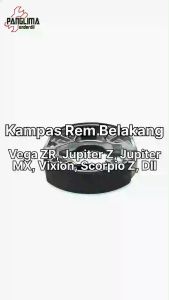 Kampas Rem belakang Vega R New-Vega ZR & Jupiter Z & Jupiter MX & Scorpio Z & Byson & Vixion Lama-Old Kamvas-Brakeshoe-Breakshoe-Brake-Break Shoe