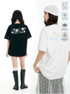 RickyisClown | Cherry Blossom Embroidery Cooling Quick-Drying Antibacterial T-Shirt