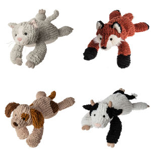 45cm Lying Lion Fox Cat Bear Dog Plush Toys Soft Stuffed Animal Doll Home Room Decoration Baby Infant Sleeping Pillow Accompany Gifts