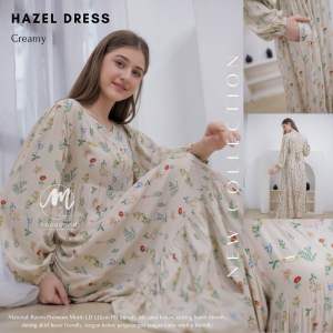 mocaca.id || Hana Dress Rayon Viscose Premium Model Terbaru Tali Depan Busui Frienldy lengan karet dan balon cutting bumil busui friendly motif banyak